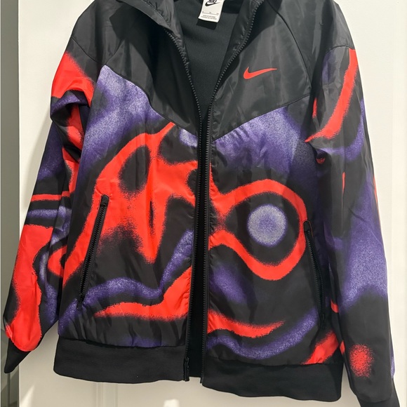 Nike Jackets & Blazers - Nike Women's Black and Purple Bomber Jacket